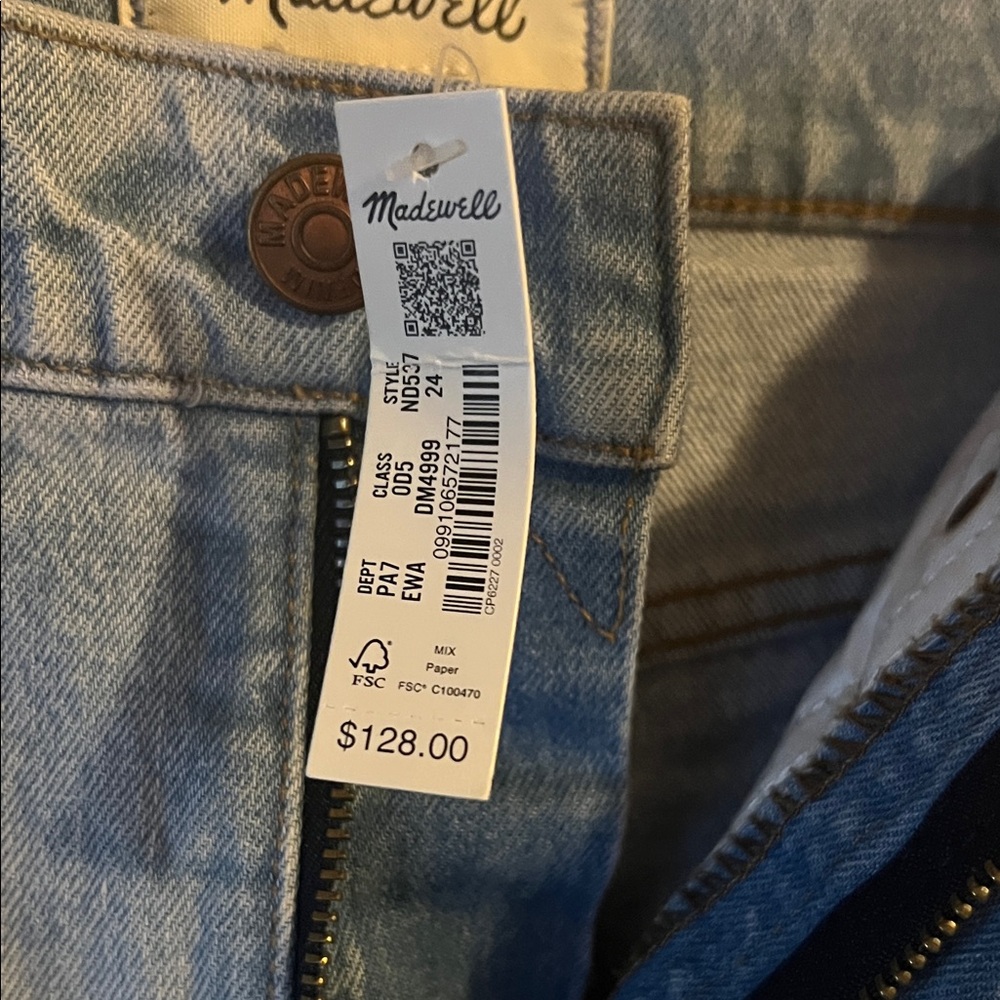 NWT Madewell 24 The Perfect Vintage Wide-Leg Crop Jean - Picture 7 of 10